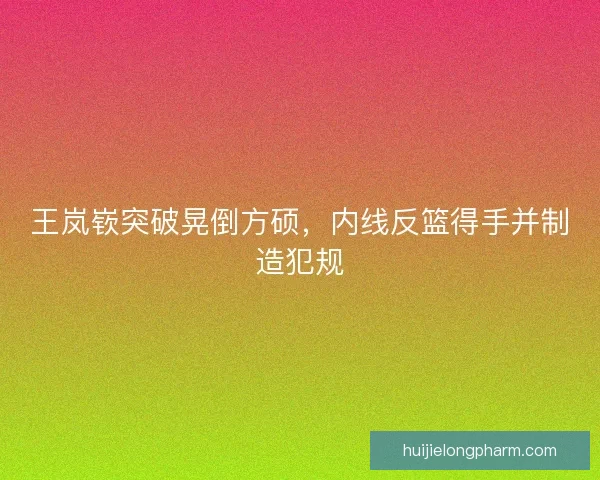 王岚嵚突破晃倒方硕，内线反篮得手并制造犯规